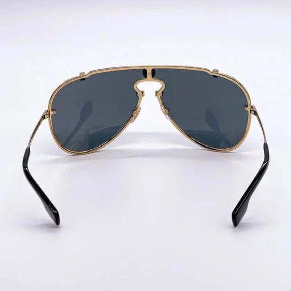 NEW VERSACE SHIELD SUNGLASSES BLACK WOMENS main image 7